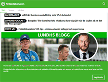 Tablet Screenshot of fotbollskanalen.se